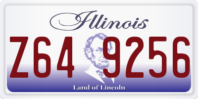 IL license plate Z649256