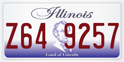 IL license plate Z649257