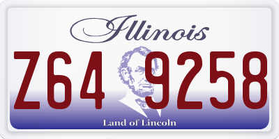 IL license plate Z649258