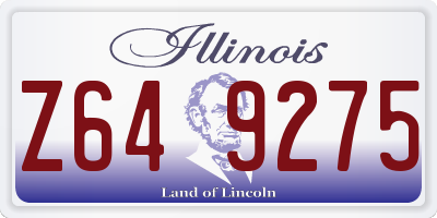 IL license plate Z649275