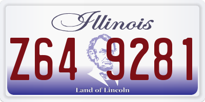 IL license plate Z649281