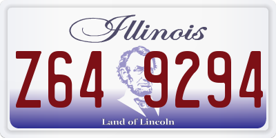 IL license plate Z649294