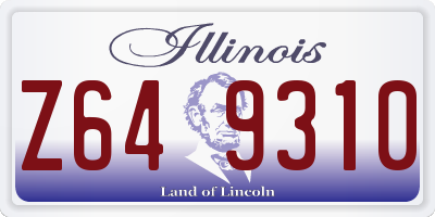 IL license plate Z649310