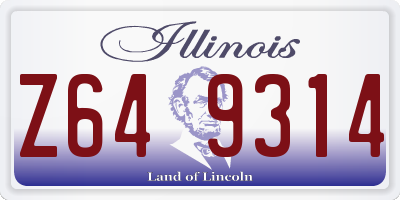 IL license plate Z649314