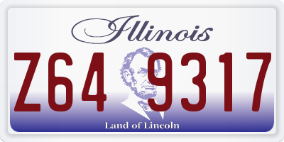 IL license plate Z649317