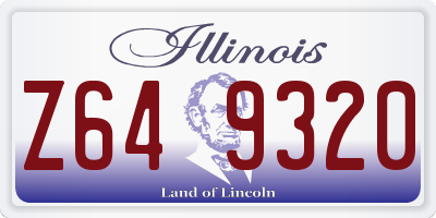 IL license plate Z649320
