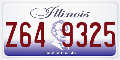 IL license plate Z649325