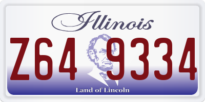 IL license plate Z649334
