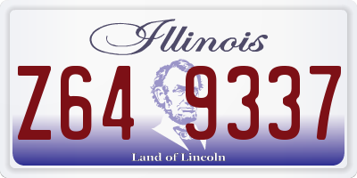 IL license plate Z649337
