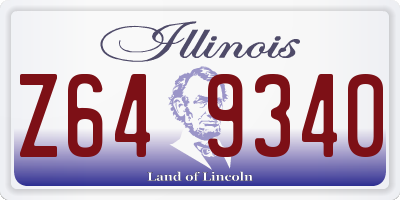 IL license plate Z649340