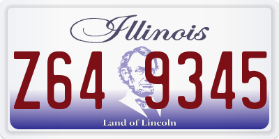 IL license plate Z649345
