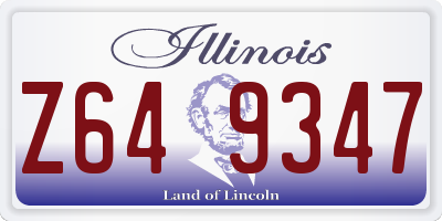 IL license plate Z649347