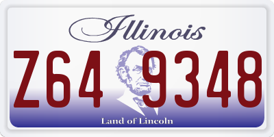IL license plate Z649348
