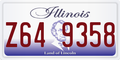 IL license plate Z649358