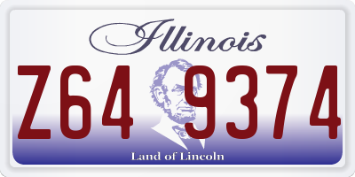 IL license plate Z649374
