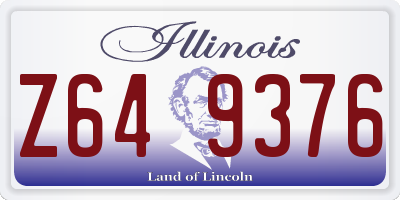 IL license plate Z649376