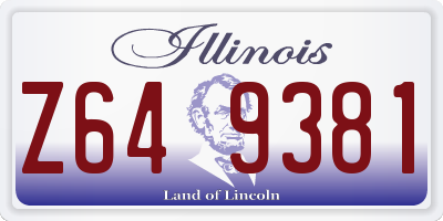 IL license plate Z649381
