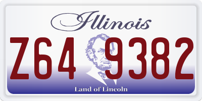 IL license plate Z649382