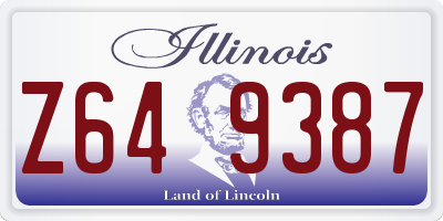 IL license plate Z649387