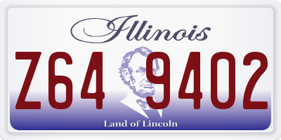 IL license plate Z649402