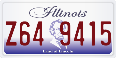 IL license plate Z649415