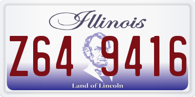 IL license plate Z649416
