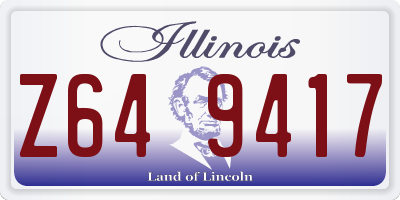 IL license plate Z649417