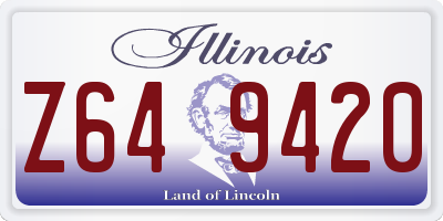 IL license plate Z649420