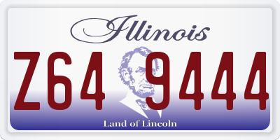 IL license plate Z649444