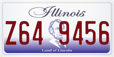 IL license plate Z649456