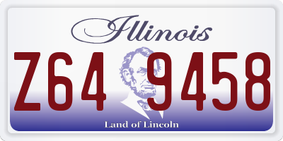 IL license plate Z649458
