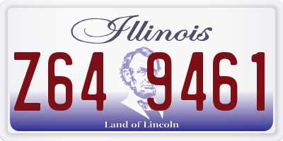 IL license plate Z649461