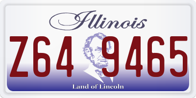 IL license plate Z649465
