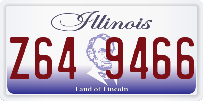 IL license plate Z649466
