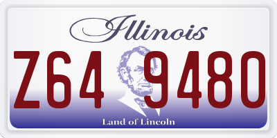 IL license plate Z649480