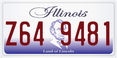 IL license plate Z649481