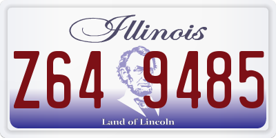 IL license plate Z649485