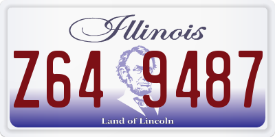 IL license plate Z649487