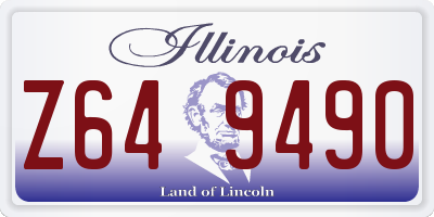 IL license plate Z649490