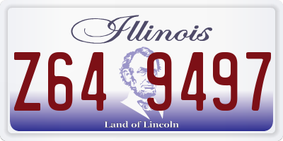 IL license plate Z649497