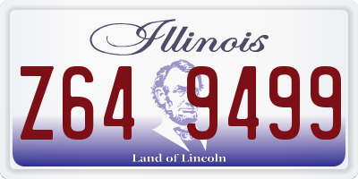 IL license plate Z649499