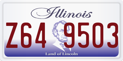 IL license plate Z649503