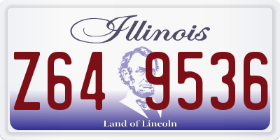 IL license plate Z649536