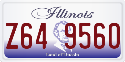 IL license plate Z649560