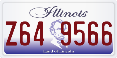 IL license plate Z649566