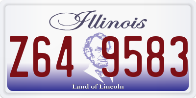 IL license plate Z649583