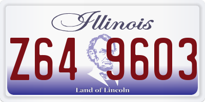 IL license plate Z649603