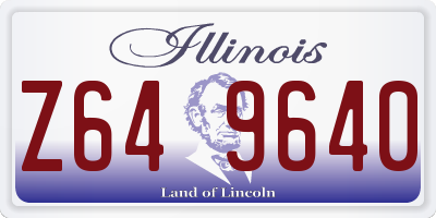 IL license plate Z649640