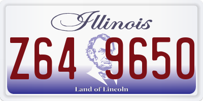 IL license plate Z649650