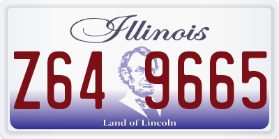 IL license plate Z649665